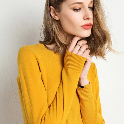 Soft Crew Neck Cashmere Sweater