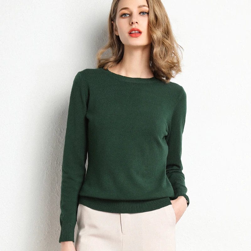Soft Crew Neck Cashmere Sweater