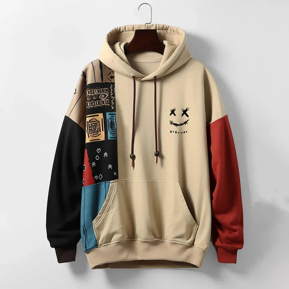 Trendy Mens Large Hooded Sweatshirt