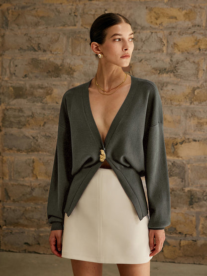 Patricia | Relaxed Fit Plain Holiday Clothes Cardigan