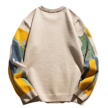 Colourful Knit Sweater for Women