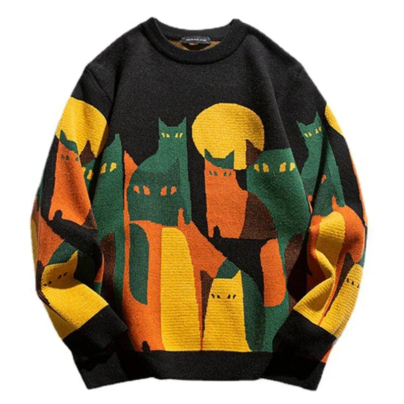Colourful Knit Sweater for Women