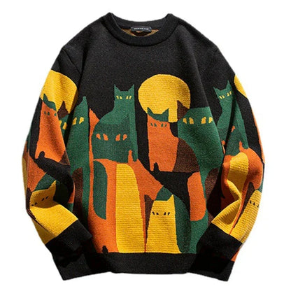 Colourful Knit Sweater for Women