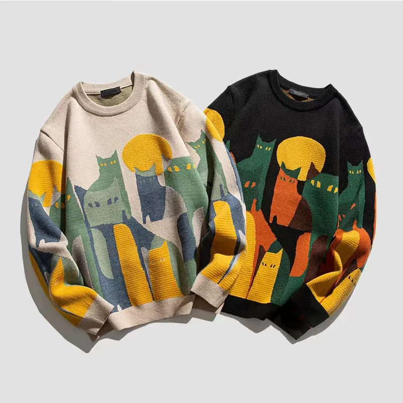Colourful Knit Sweater for Women - OutfitLondon