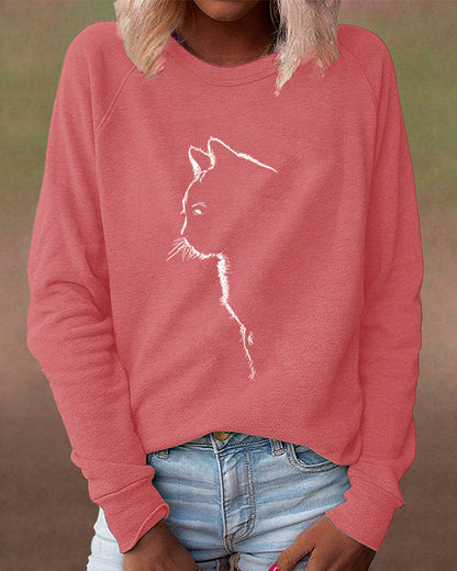 Comfy Cat Graphic Hoodie