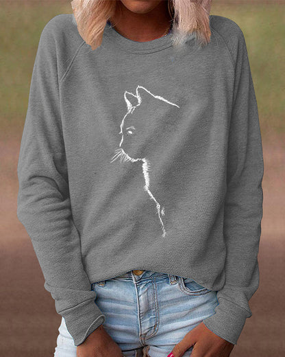 Comfy Cat Graphic Hoodie