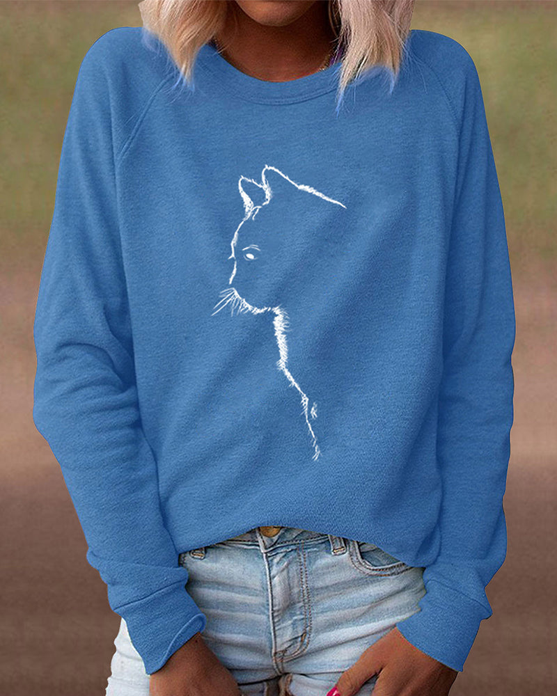 Comfy Cat Graphic Hoodie
