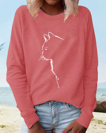 Comfy Cat Graphic Hoodie