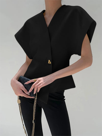 Payton | Relaxed Fit V-Neck Holiday Clothes Blouse