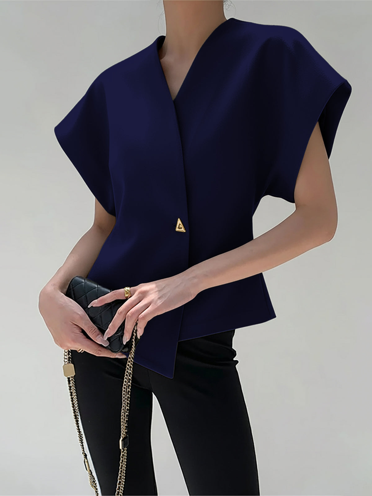 Payton | Relaxed Fit V-Neck Holiday Clothes Blouse