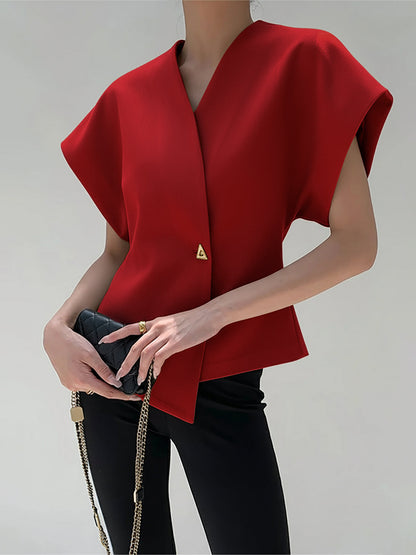 Payton | Relaxed Fit V-Neck Holiday Clothes Blouse