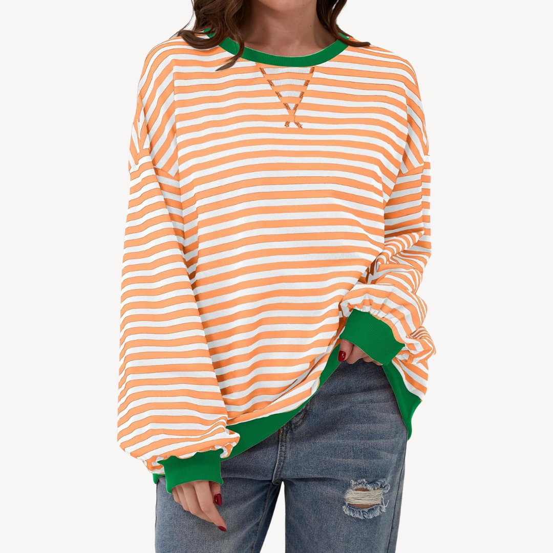 Ladies Classic Vertical Stripe Shirt