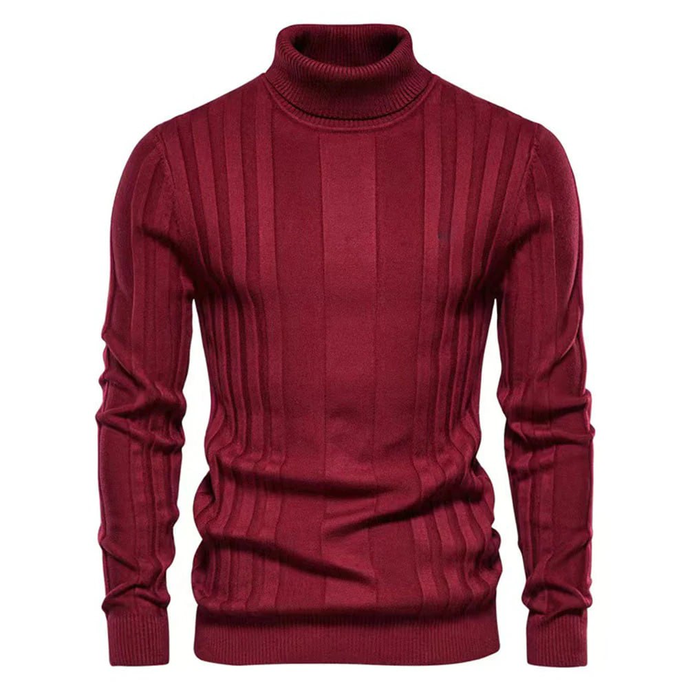 Slim Fit Thermal Crew Neck Sweater - OutfitLondon