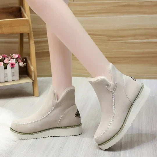 Soft Sheepskin Ankle Boots for Women - OutfitLondon