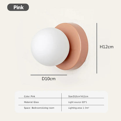 Stylish Circular Glass LED Light Fixture