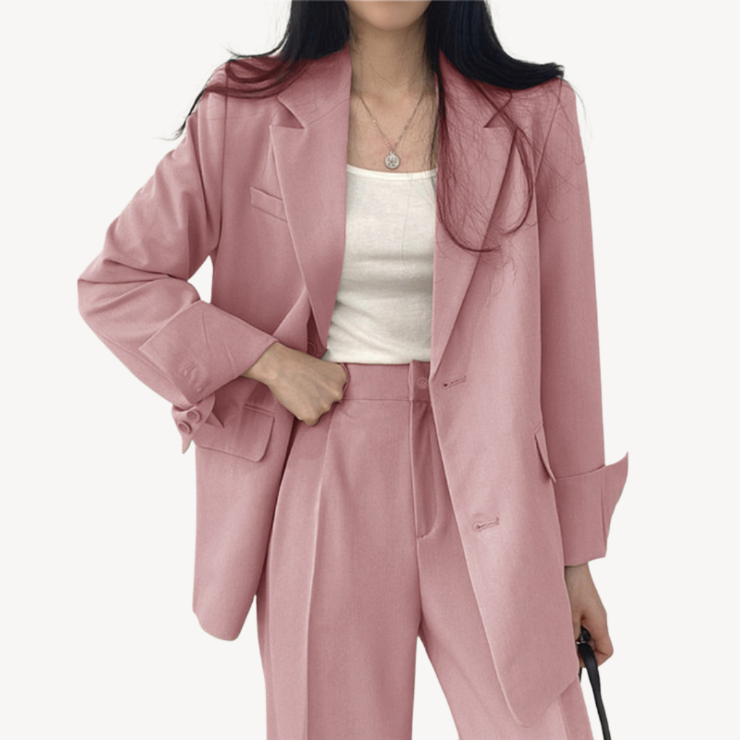 Ladies Business Formal Pant Suit Set