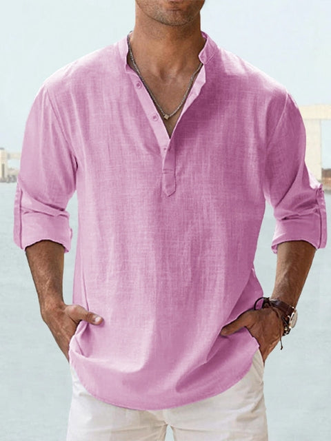 Comfortable Cotton Shirt for Men - Loose Fit - Classic Style