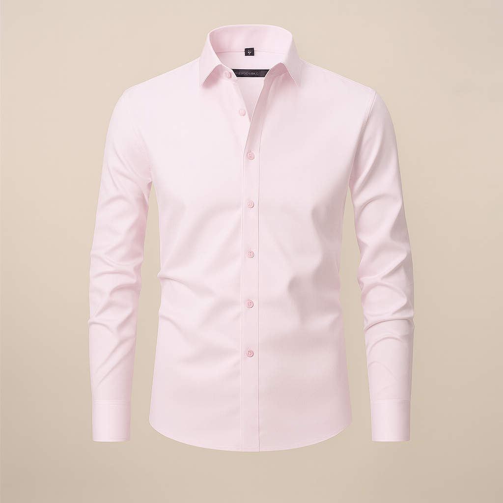 Slim Fit Men's Long Sleeve Dress Shirt