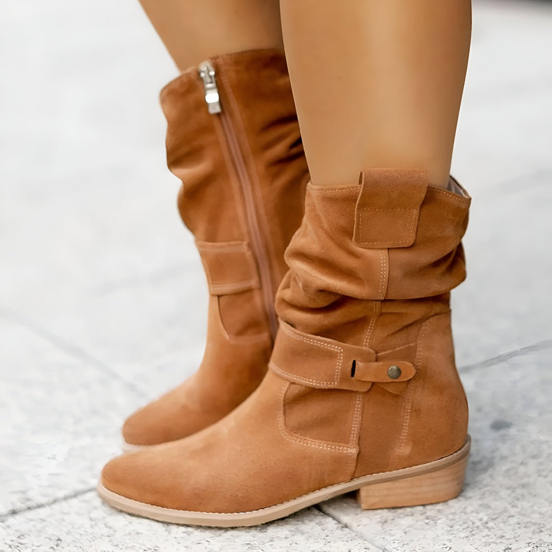 Comfy Ankle Boots with Cushioned Insoles - OutfitLondon