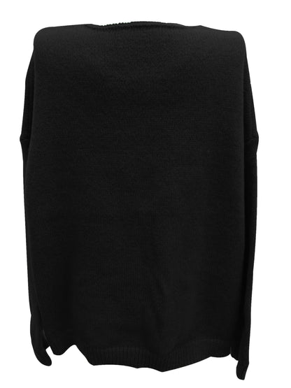 Relaxed Fit V-Neck Sweater for Full Figure Women