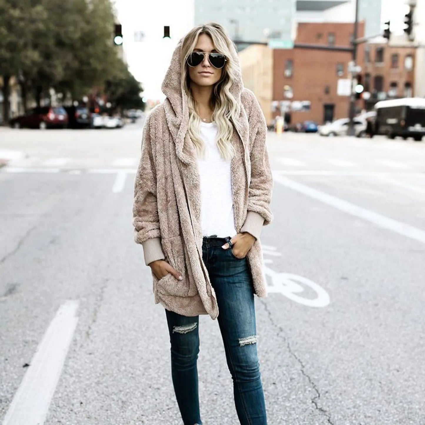 Soft Fleece Oversized Winter Coat - Warm and Cozy