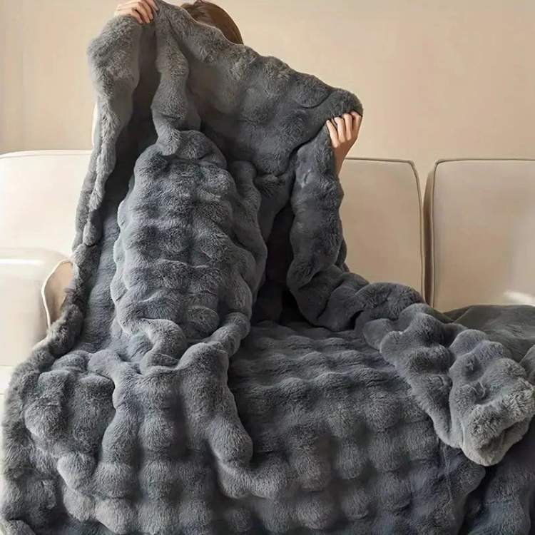 Soft Faux Fur Heavy Throw Blanket