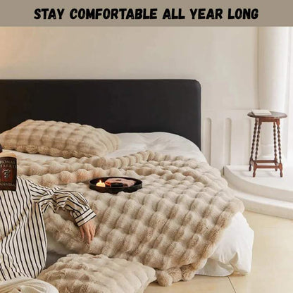 Soft Faux Fur Heavy Throw Blanket