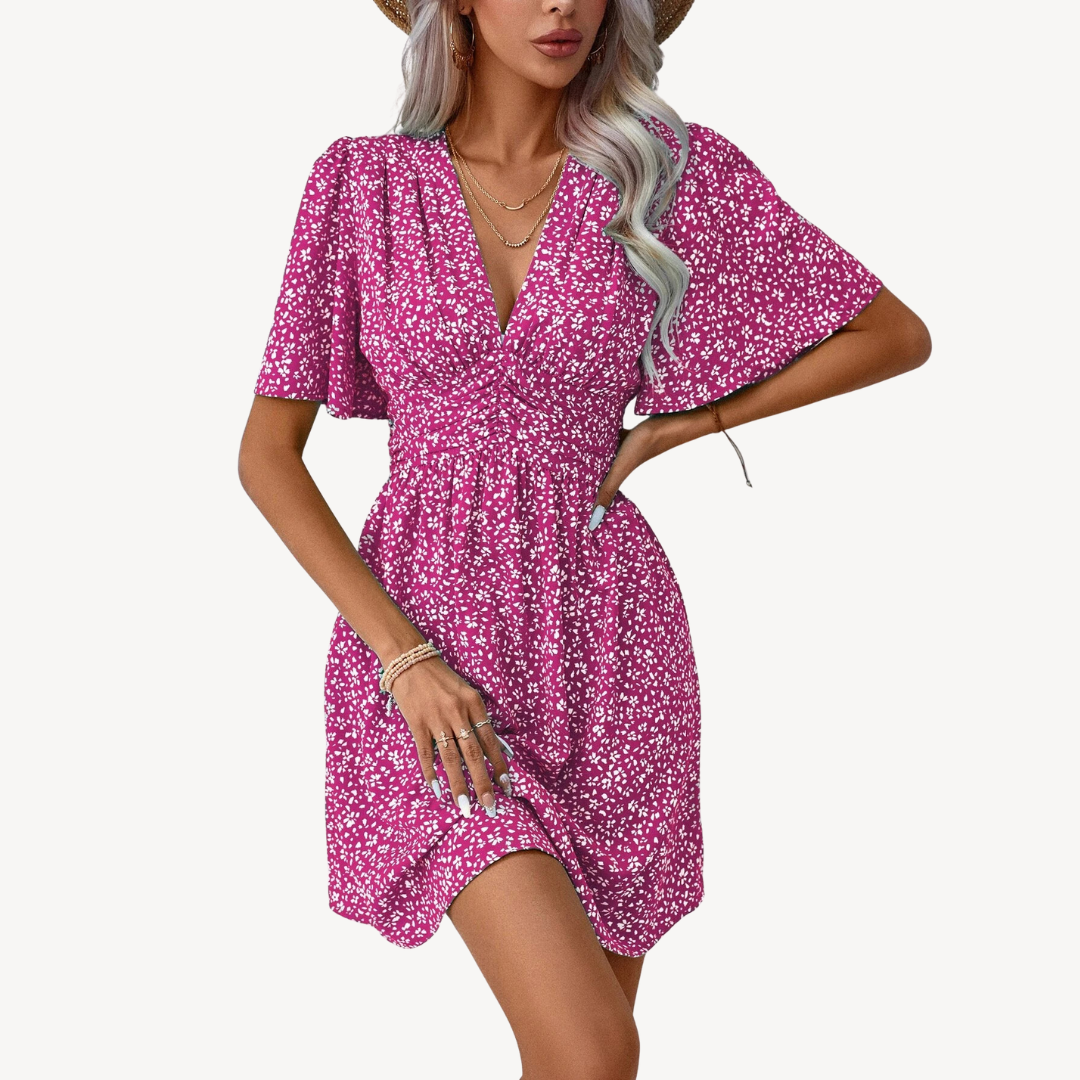 Ladies' Sleeveless Floral Sundress Comfortable Summer Wear