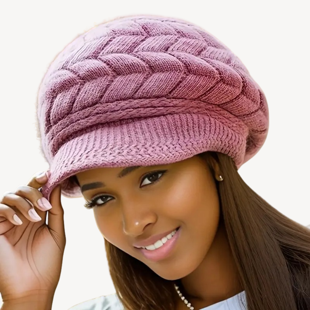 Warm Cable Winter Hat for Ladies