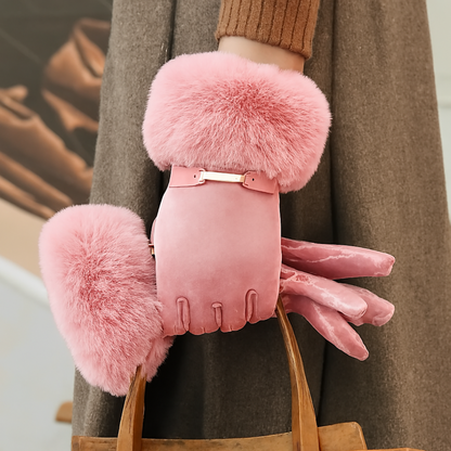 Warm Fleece Lined Women's Winter Gloves