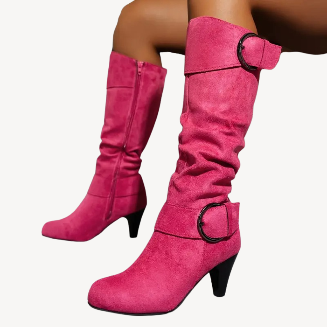 Comfortable High Heel Knee Boots for Women