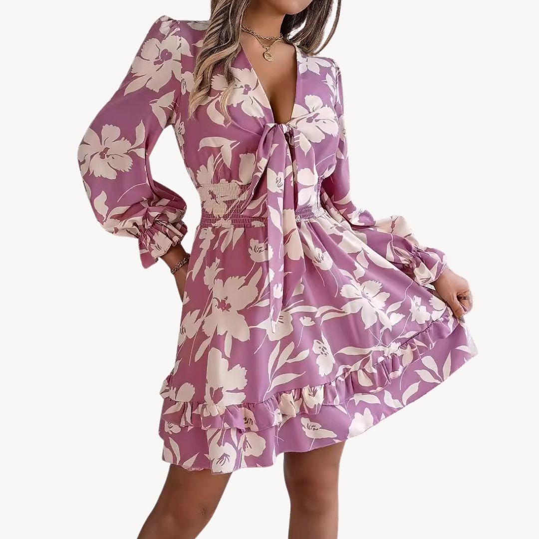 Ladies' Pretty Print Summer Dress - OutfitLondon