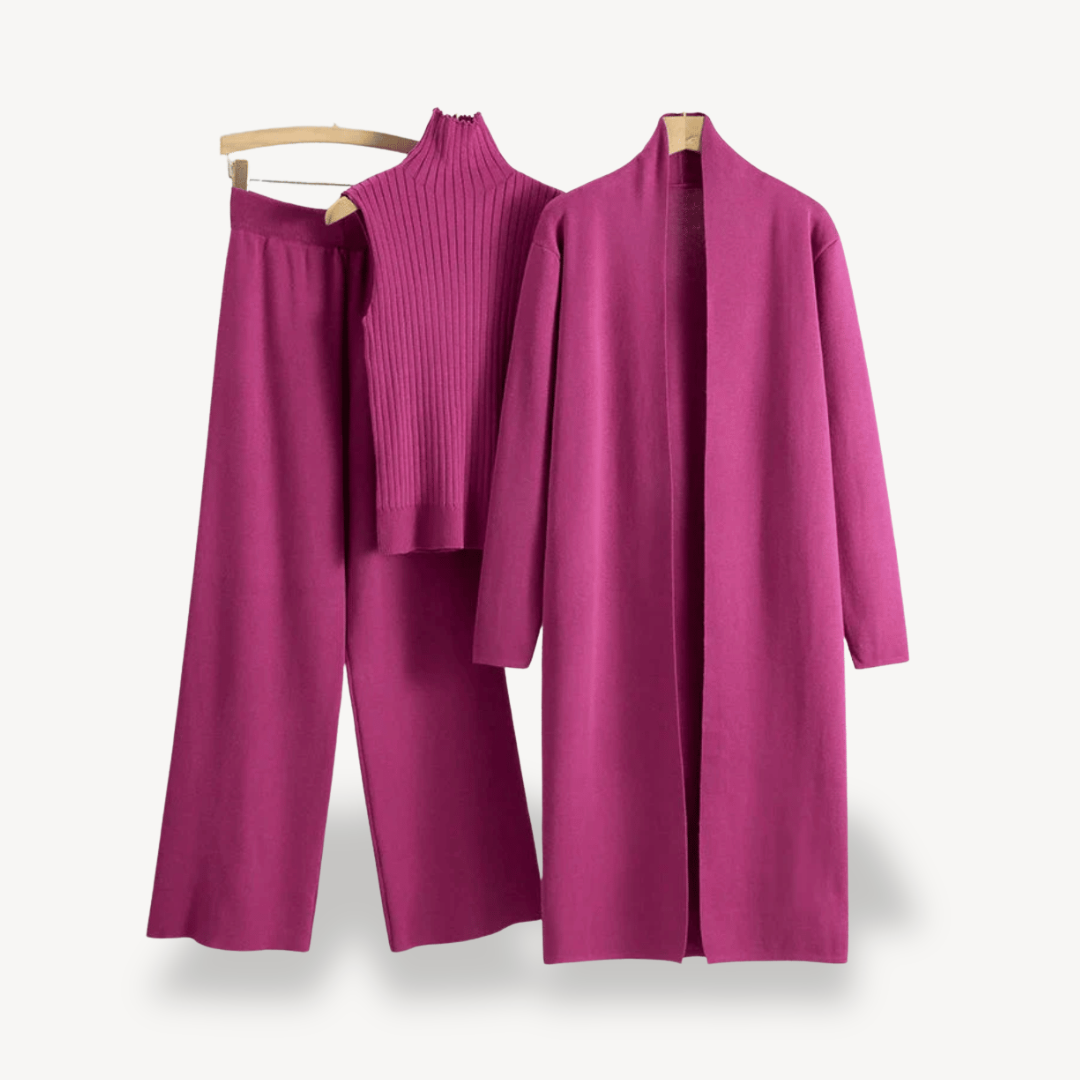 Ladies 3-Piece Outfit – Sweater, Trousers & Jacket