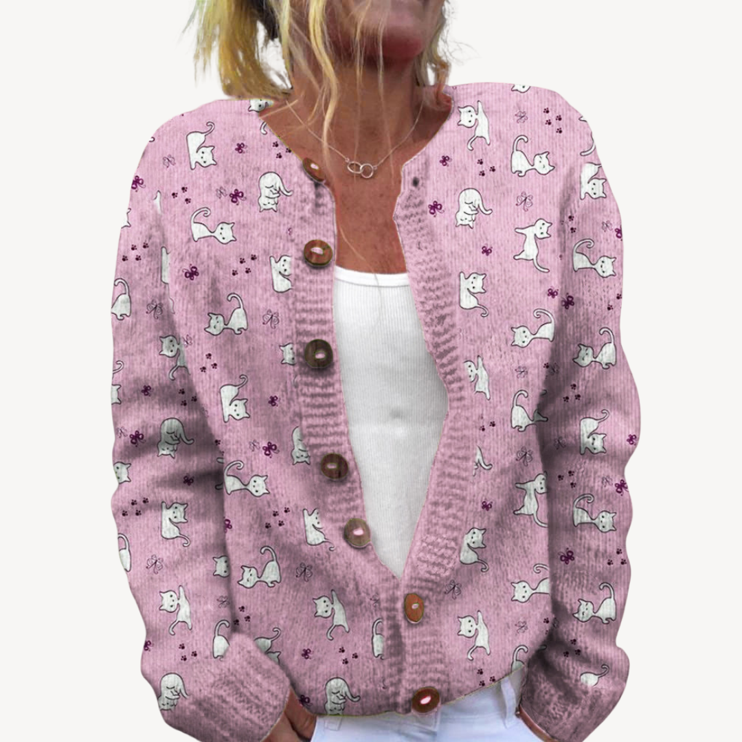 Ladies' Pretty Embroidery Sweater