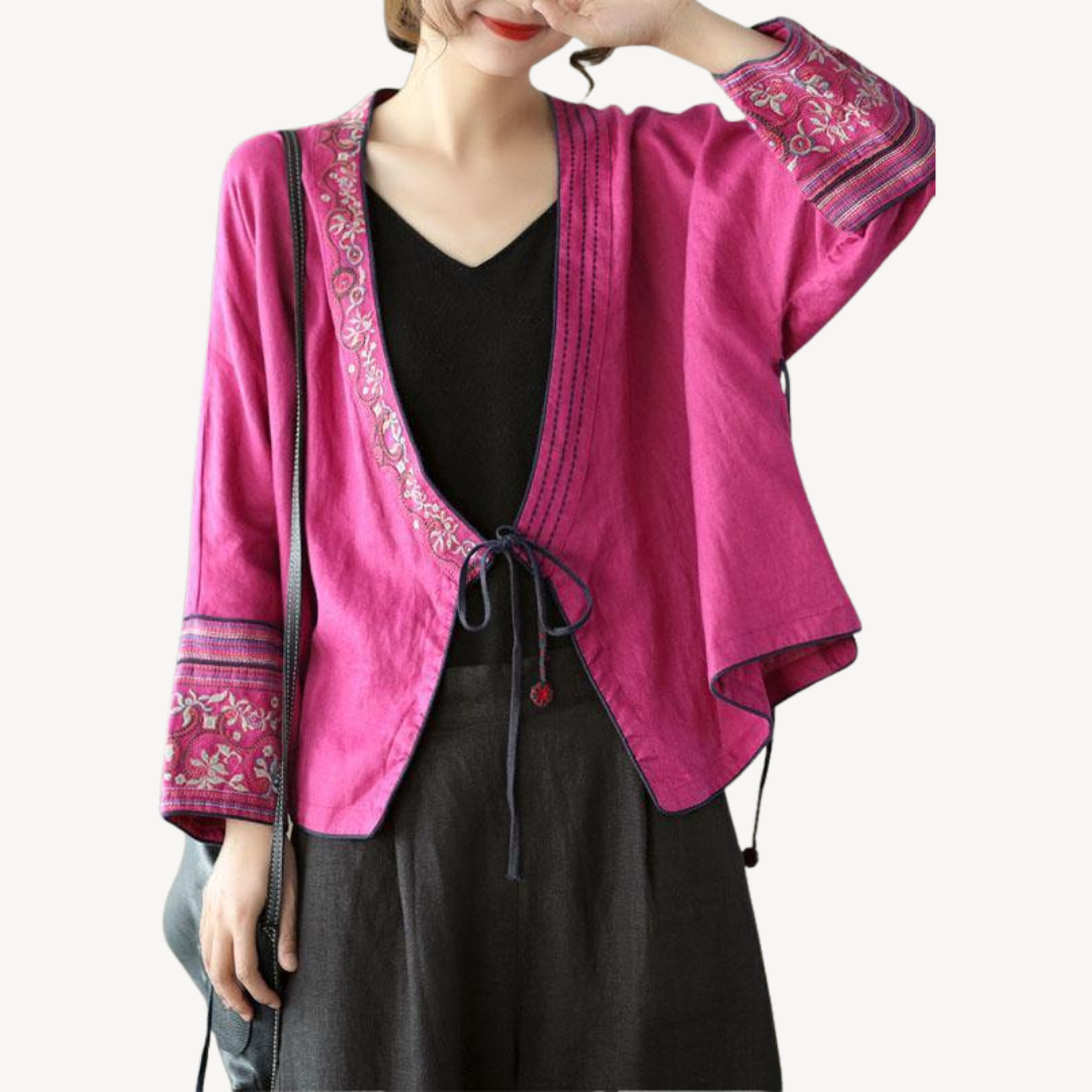 Ladies Floral Lightweight Kimono Coat
