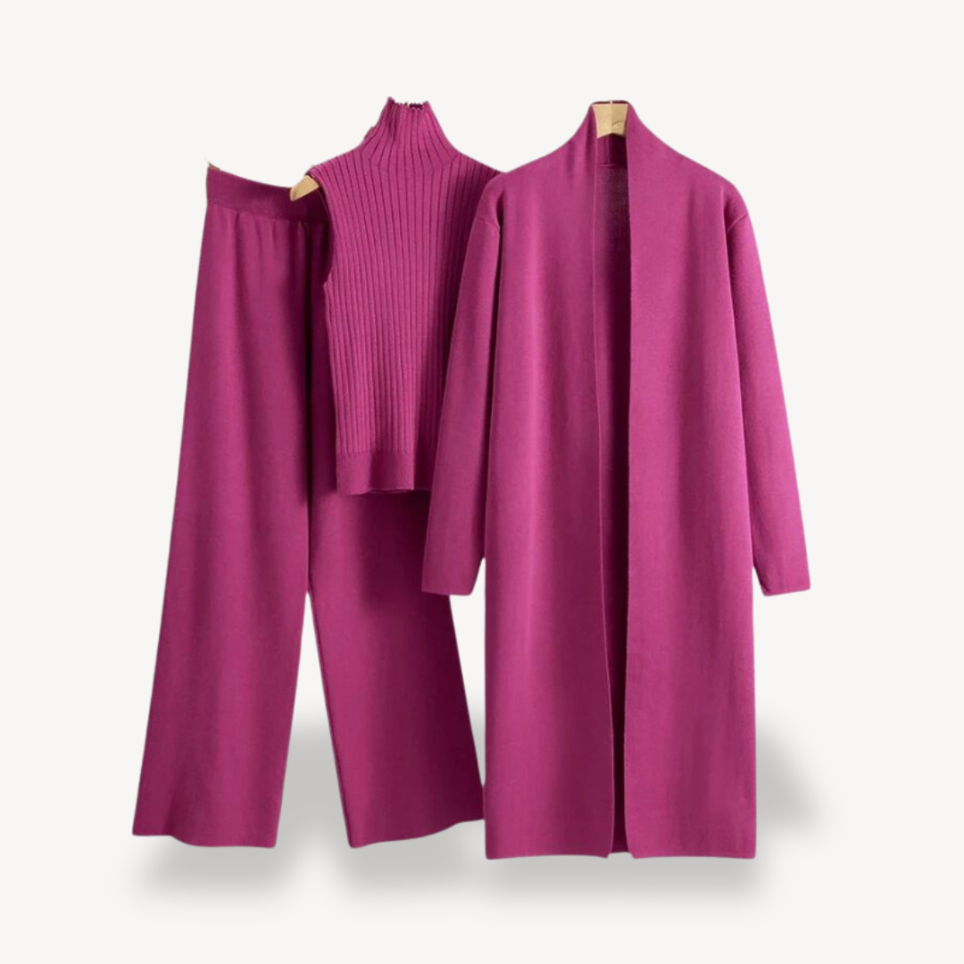 Soft Women's 3 Piece Knit Outfit Set