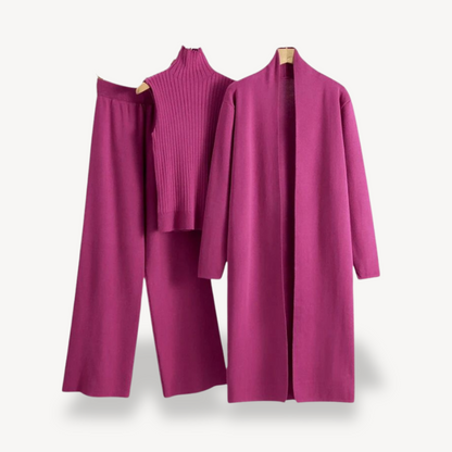 Soft Women's 3 Piece Knit Outfit Set