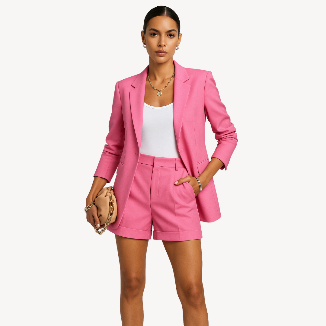 Classic Ladies Jacket Shorts Outfit