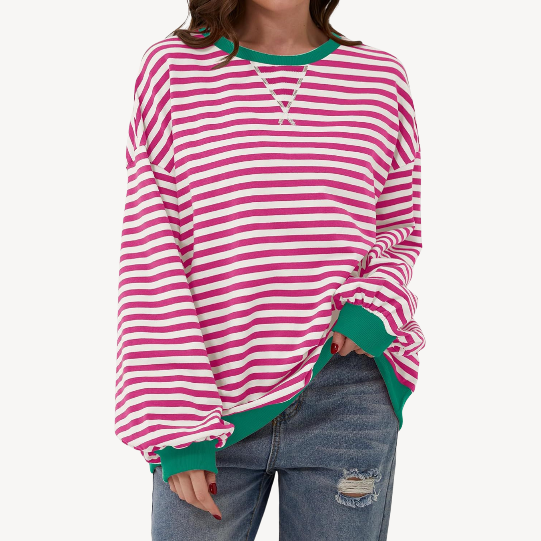 Ladies Classic Vertical Stripe Shirt