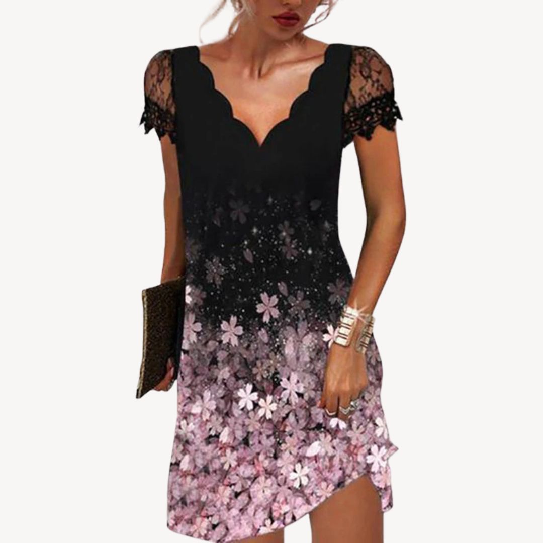 Pretty Flower Party Mini Dress