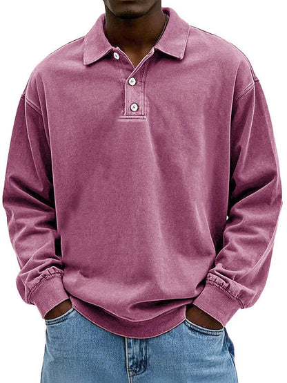 Relaxed Fit Classic Polo Shirt for Men