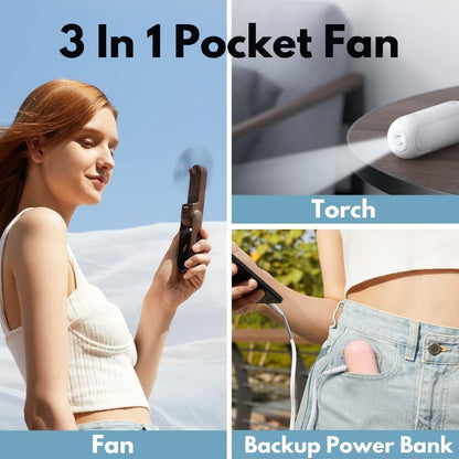 3-in-1 Portable Multi-Functional Mini Fan for All Genders