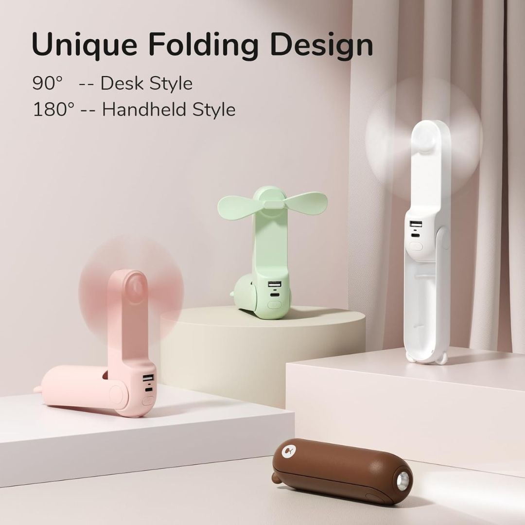 3-in-1 Portable Multi-Functional Mini Fan for All Genders