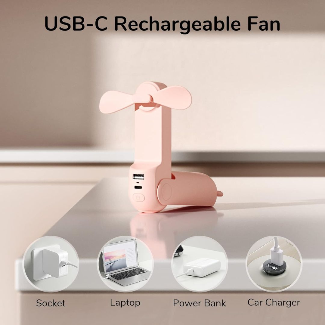 3-in-1 Portable Multi-Functional Mini Fan for All Genders
