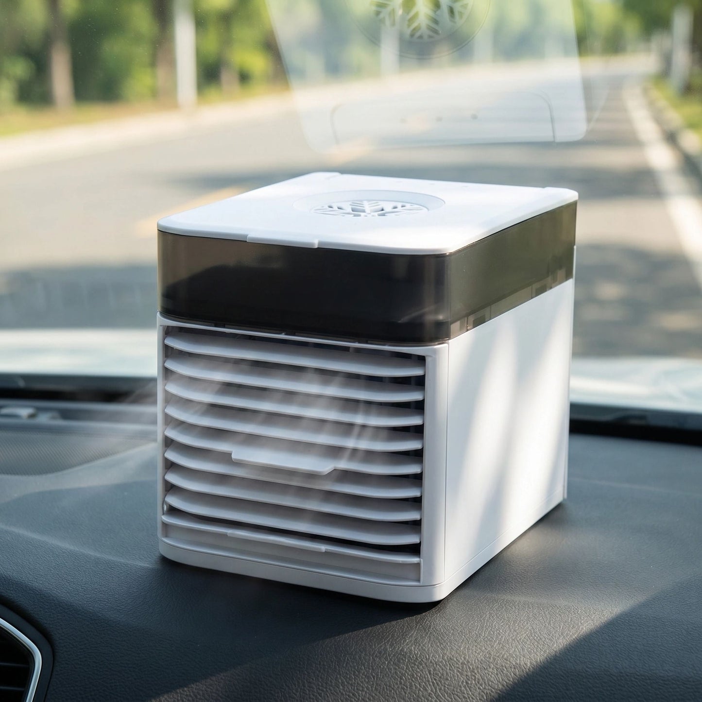Portable Cabin Air Cooler | 12V/24V Vehicle Cooling Fan with Water-Cooling Technology | For Cars & Trucks