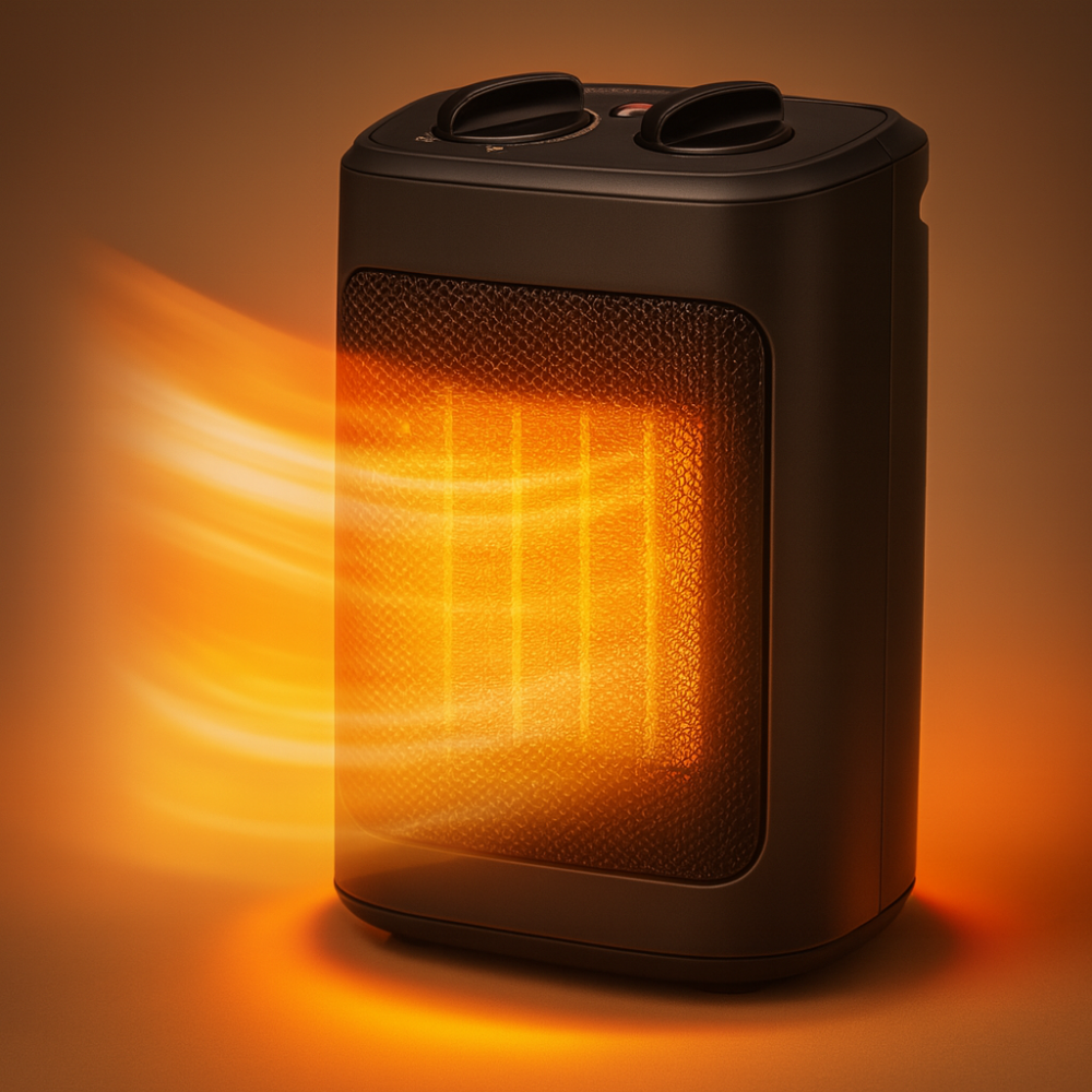 Indoor Space Heater with Fan & Multiple Heat Modes, Portable