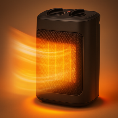 Indoor Space Heater with Fan & Multiple Heat Modes, Portable