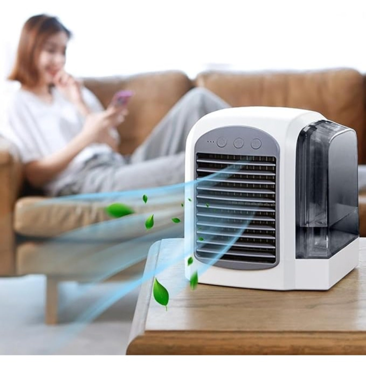 Home Evaporative Air Cooler Fan - Portable & Oscillating