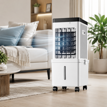 Portable Evaporative Swamp Cooler with 12-Hour Timer