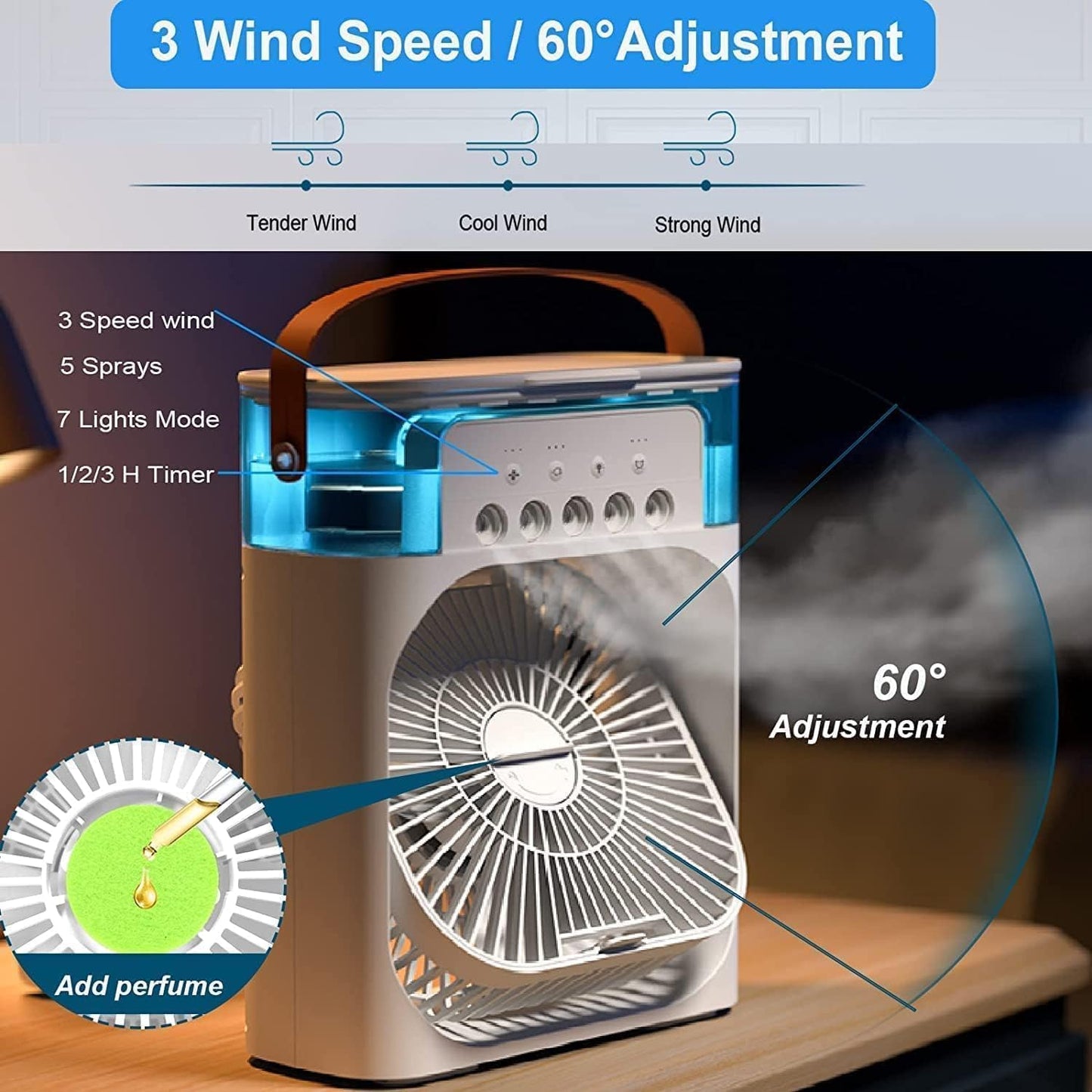 Portable Personal Air Cooler for Refreshing Comfort